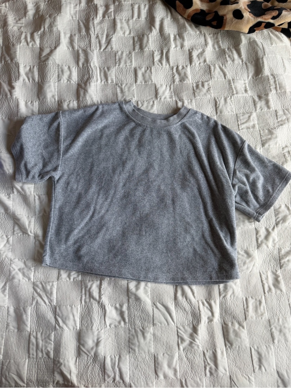 Reflex Light Gray Crewneck Top